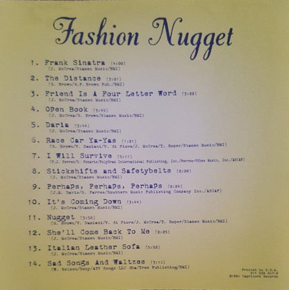 Fashion Nugget (CD) | Near Mint (NM) Near Mint (NM) Retro Vinyl Club