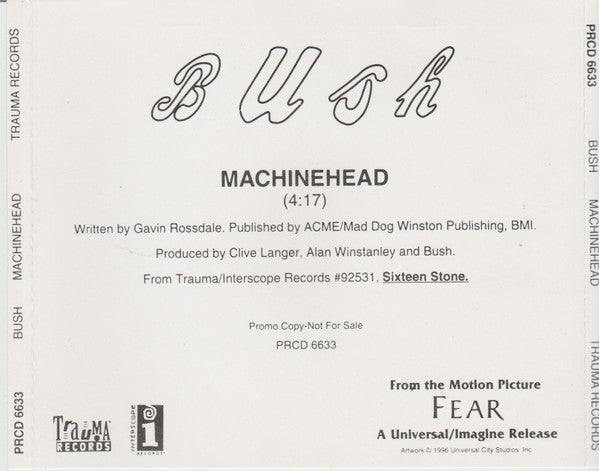 Machinehead (CD) | Near Mint (NM) Near Mint (NM) Retro Vinyl Club