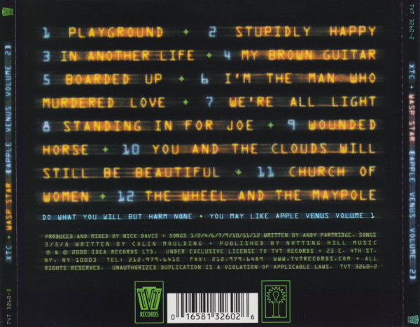 Wasp Star (Apple Venus Volume 2) (CD) | Excellent (EX) Excellent (EX) Retro Vinyl Club