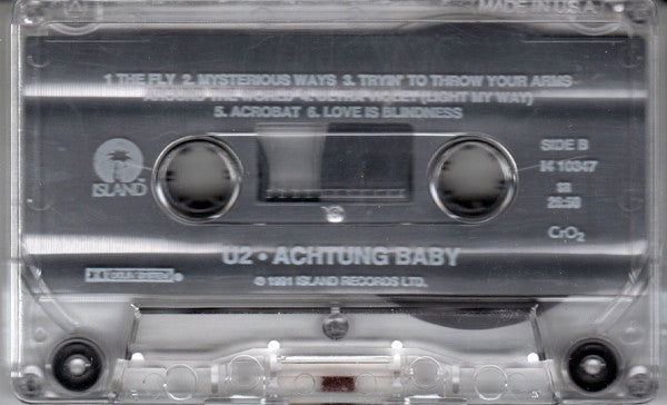 Achtung Baby (CASSETTE) | Very Good Plus (VG+) Excellent (EX) Retro Vinyl Club