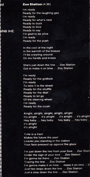 Achtung Baby (CASSETTE) | Very Good Plus (VG+) Excellent (EX) Retro Vinyl Club