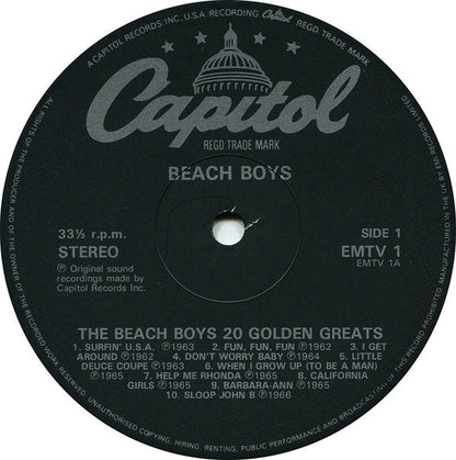 The Beach Boys ‎20 Golden Greats - VINYL LP