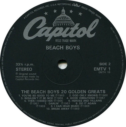 The Beach Boys ‎20 Golden Greats - VINYL LP