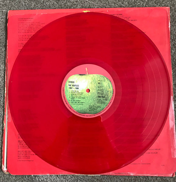 The Beatles 1962-1966 - 2 x RED COLOURED VINYL LP SET - 1978 Issue