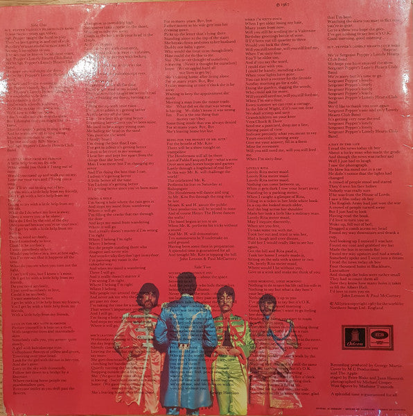 The Beatles Sgt. Pepper's Lonely Hearts Club Band - ORIGINAL MONO VINYL LP