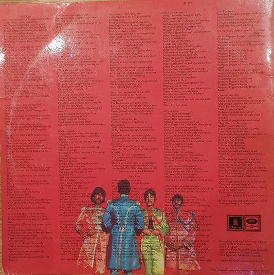 The Beatles Sgt. Pepper's Lonely Hearts Club Band - ORIGINAL MONO VINYL LP
