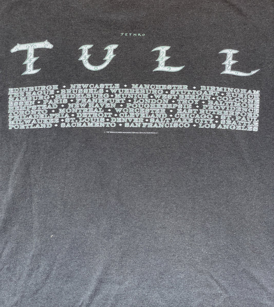 1987 Tour | Men's Black 50/50 XL Short Sleeve T-Shirt | Retro Vinyl Club
