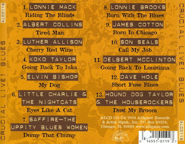 Crucial Live! Blues (CD) | Near Mint (NM) Near Mint (NM) Retro Vinyl Club