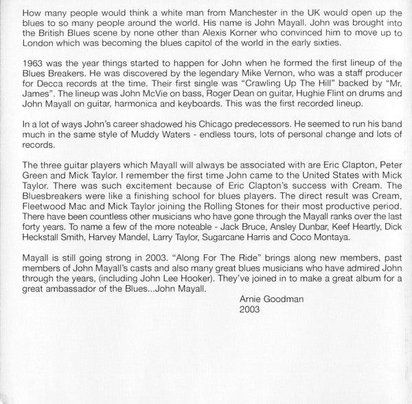 Along For The Ride SACD | Near Mint (NM) Near Mint (NM) Retro Vinyl Club