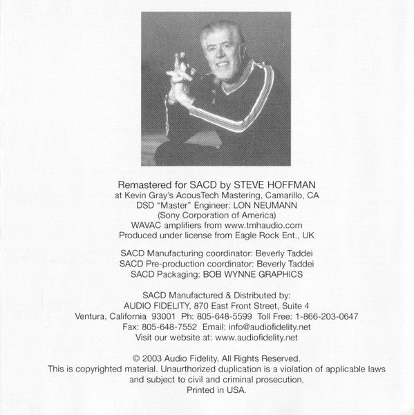 Along For The Ride SACD | Near Mint (NM) Near Mint (NM) Retro Vinyl Club