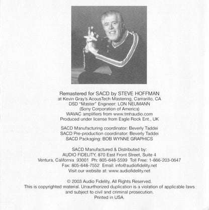 Along For The Ride SACD | Near Mint (NM) Near Mint (NM) Retro Vinyl Club