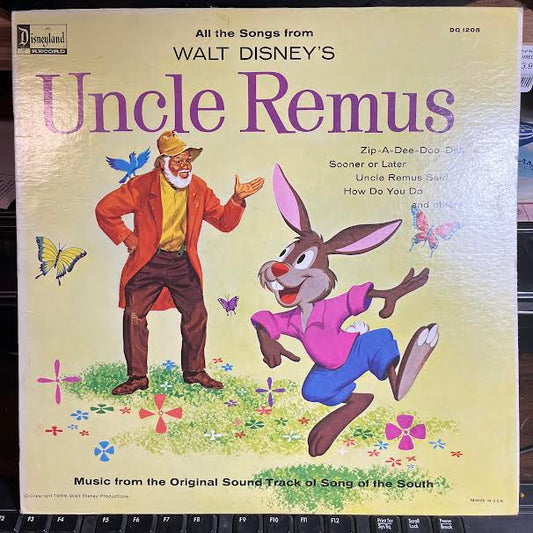 All The Songs From Walt Disney's Uncle Remus (VINYL) | Near Mint- (NM-) Near Mint (NM or M-) Retro Vinyl Club