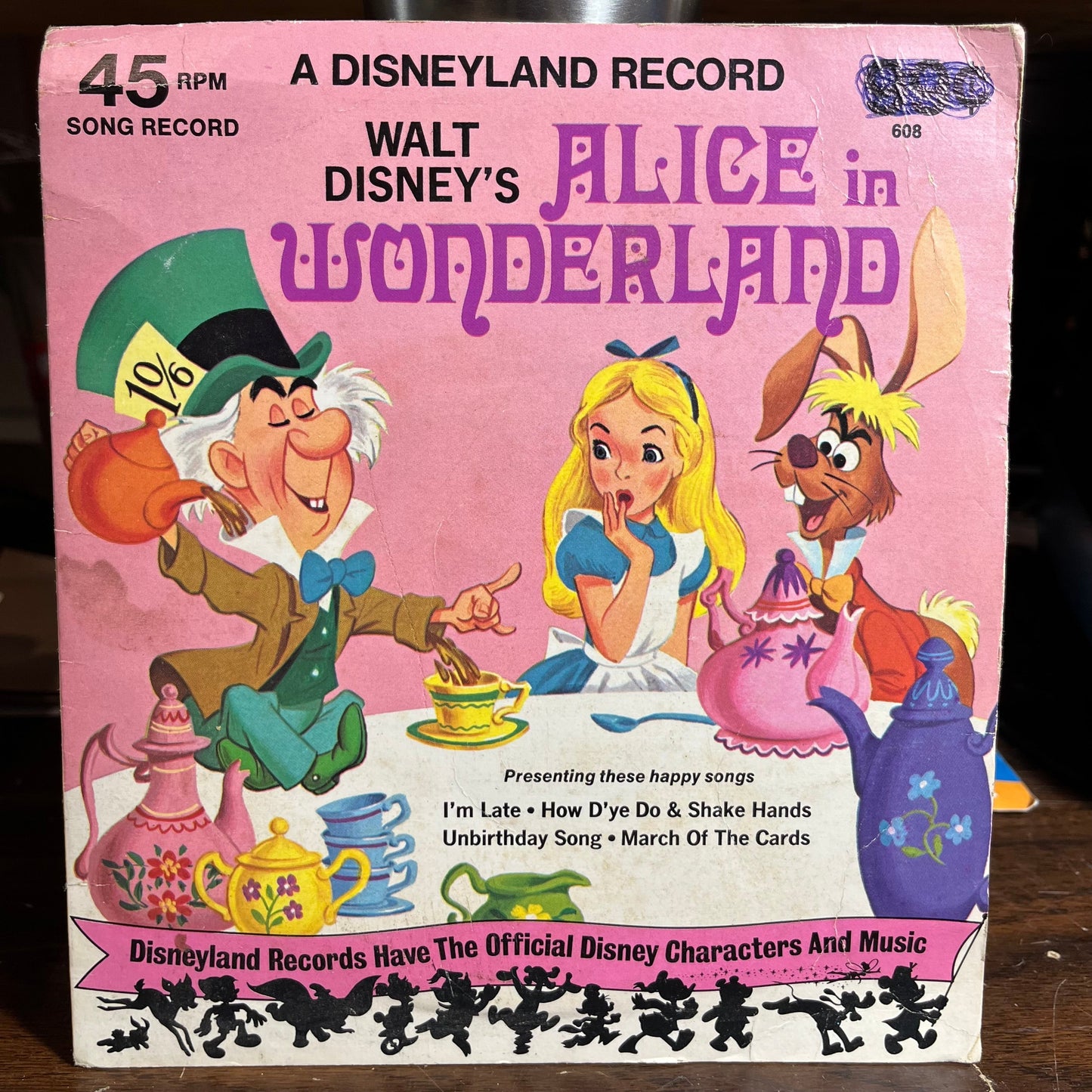 Alice In Wonderland (7" VINYL 45) | Very Good Plus (VG+) Excellent (EX) Retro Vinyl Club