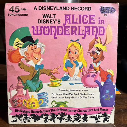 Alice In Wonderland (7" VINYL 45) | Very Good Plus (VG+) Excellent (EX) Retro Vinyl Club