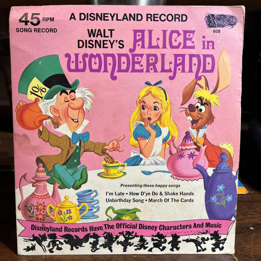 Alice In Wonderland (7" VINYL 45) | Very Good Plus (VG+) Excellent (EX) Retro Vinyl Club