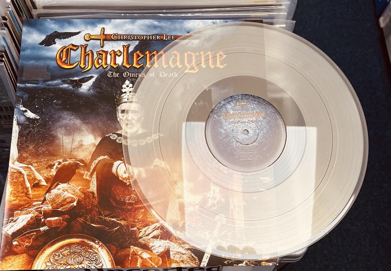 Christopher Lee Charlemagne: The Omens Of Death - 2 x CLEAR VINYL LP SET