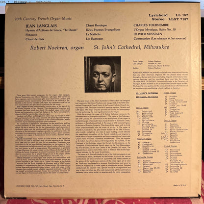 20th Century French Organ Music | Excellent (EX) Near Mint (NM) Retro Vinyl Club