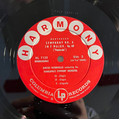 "Pastorale" Symphony No. 6 In F Major Opus 68 (VINYL) | Excellent+ (EX+) Near Mint (NM or M-) Retro Vinyl Club