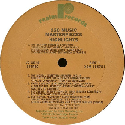 120 Music Masterpieces Highlights Vol. 2 (2xVINYL) | Near Mint- (NM-) Excellent+ (EX+) Retro Vinyl Club