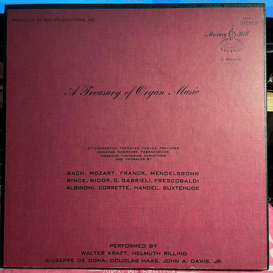 A Treasury Of Organ Music *5XLP BOX* | Near Mint (NM) Excellent (EX) Retro Vinyl Club