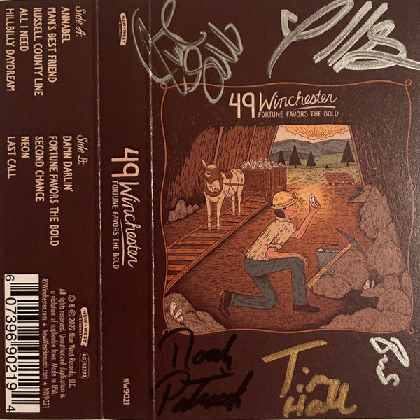 Fortune Favors The Bold (SIGNED / BLUE TRANSPARENT CASSETTE) |   Retro Vinyl Club