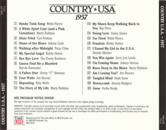 Country USA 1957 (CD) |   Retro Vinyl Club