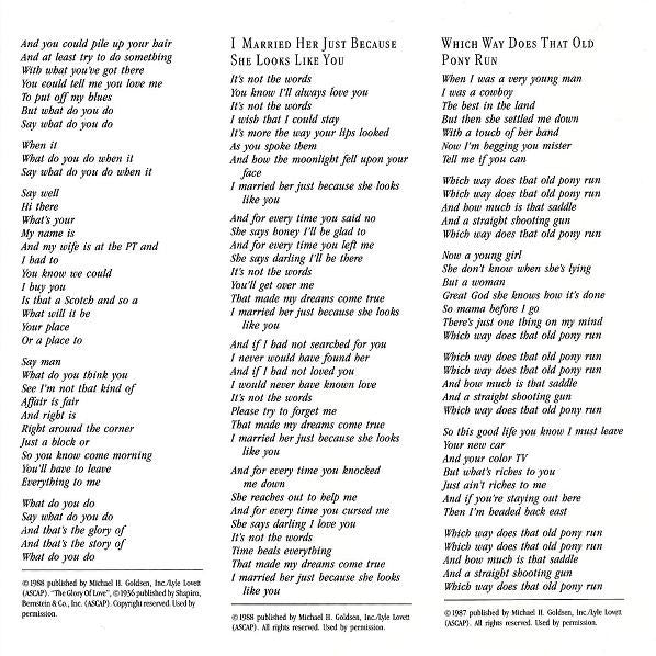 Lyle Lovett And His Large Band (CD) |   Retro Vinyl Club