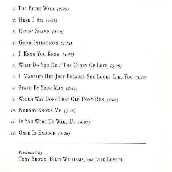 Lyle Lovett And His Large Band (CD) |   Retro Vinyl Club