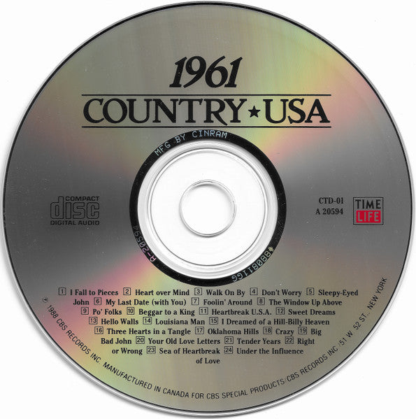 Country USA 1961 (CD) | Near Mint (NM) Near Mint (NM) Retro Vinyl Club