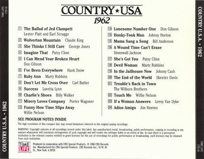 Country USA 1962 (CD) | Near Mint (NM) Near Mint (NM) Retro Vinyl Club