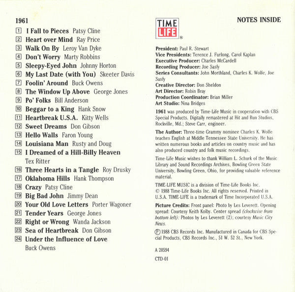 Country USA 1961 (CD) | Near Mint (NM) Near Mint (NM) Retro Vinyl Club