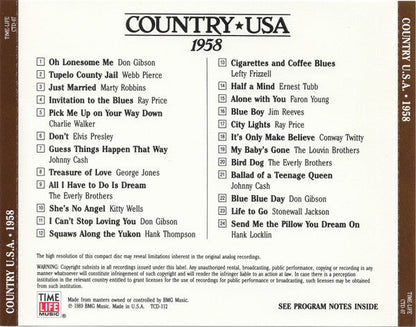 Country USA 1958 (CD) | Near Mint (NM) Near Mint (NM) Retro Vinyl Club