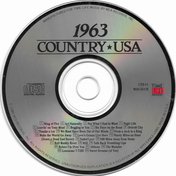 Country USA 1963 (CD) | Near Mint (NM) Near Mint (NM) Retro Vinyl Club