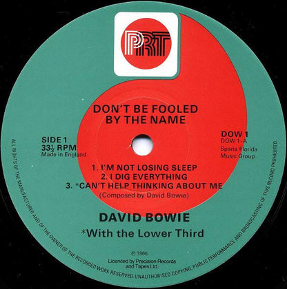David Bowie Don't Be Fooled By The Name - ORIGINAL 10 INCH VINYL
