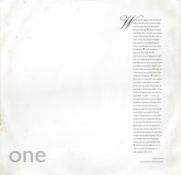 Deacon Blue Ooh Las Vegas - 2 x VINYL LP SET