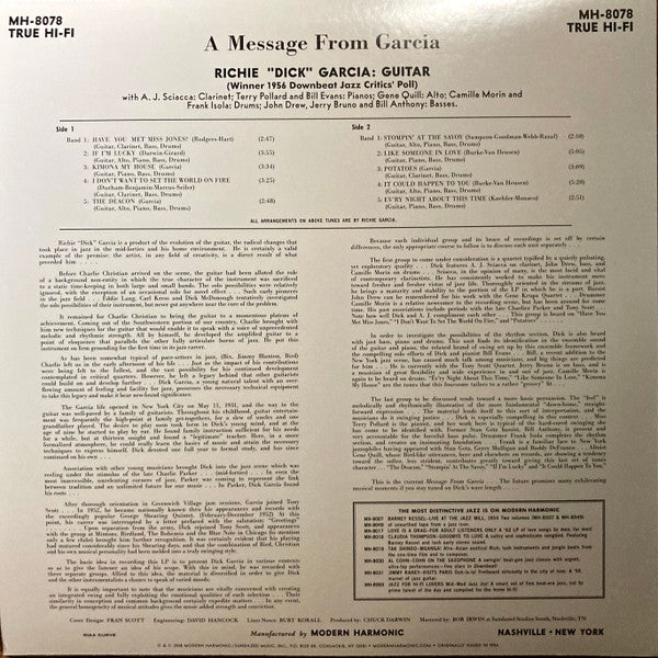 A Message From Garcia |   Retro Vinyl Club