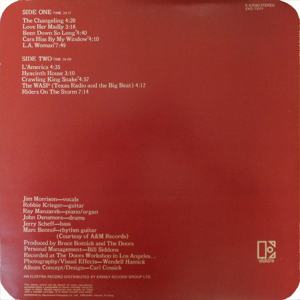 Doors L.A. Woman - Original VINYL LP with CELLOPHANE WINDOW