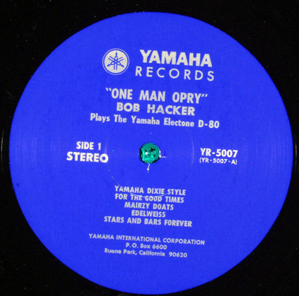 "One Man Opry" Bob Hacker Plays The Yamaha Electone D-80 (VINYL) | Near Mint (NM) Excellent (EX) Retro Vinyl Club