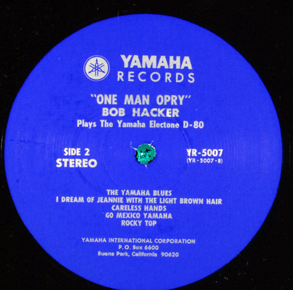 "One Man Opry" Bob Hacker Plays The Yamaha Electone D-80 (VINYL) | Near Mint (NM) Excellent (EX) Retro Vinyl Club