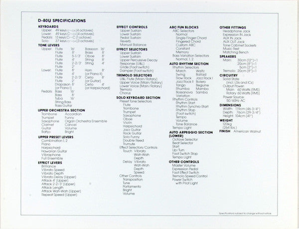 "One Man Opry" Bob Hacker Plays The Yamaha Electone D-80 (VINYL) | Near Mint (NM) Excellent (EX) Retro Vinyl Club