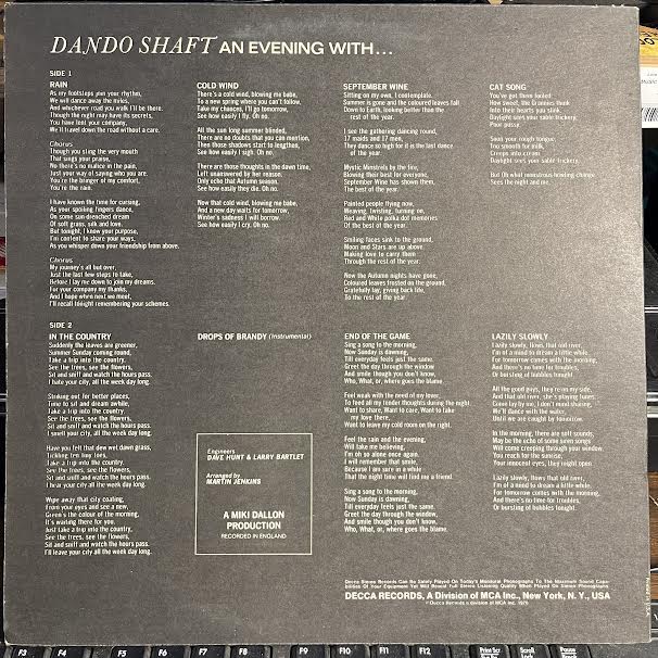 ... An Evening With ... (VINYL) | Very Good (VG) Excellent (EX) Retro Vinyl Club