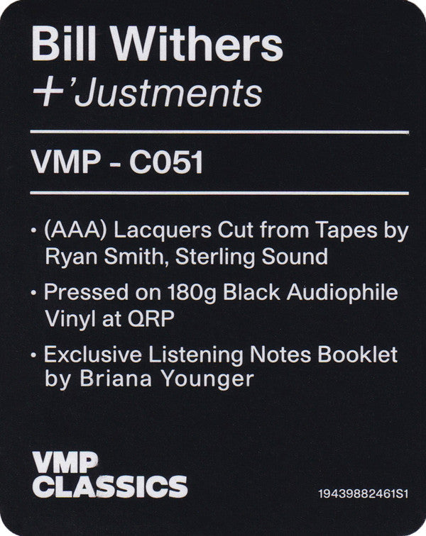 +'Justments *180G* |   Retro Vinyl Club