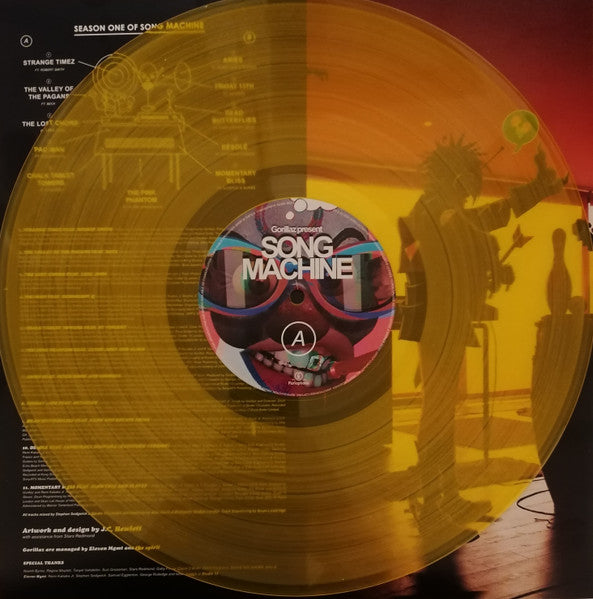 Gorillaz ‎Song Machine Season One - YELLOW COLOURED VINYL LP
