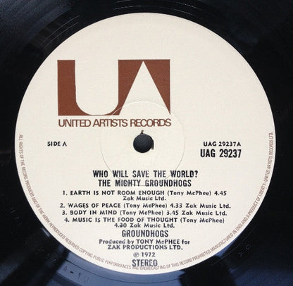 Groundhogs Who Will Save The World? The Mighty Groundhogs! -  ORIGINAL VINYL LP in GATEFOLD