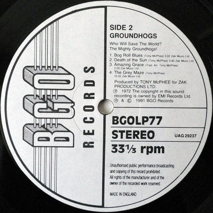 Groundhogs Who Will Save The World? The Mighty Groundhogs! -  VINYL LP in GATEFOLD