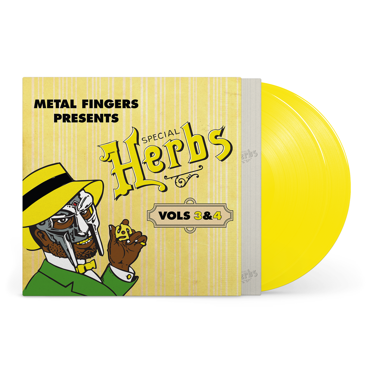 Metal Fingers Presents: Special Herbs Vol. 3 & 4 *PRE-ORDER 9/5/25*(LEMON YELLOW VINYL) |   Retro Vinyl Club