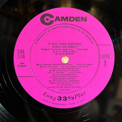 26 Best Loved Christmas Hymns And Carols (LP) | Excellent+ (EX+) Very Good Plus (VG+) Retro Vinyl Club