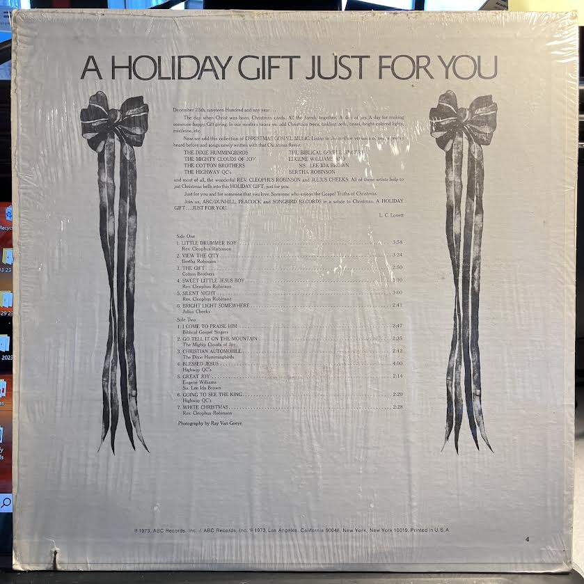 A Holiday Gift Just For You *SHRINK* | Near Mint (NM) Near Mint (NM) Retro Vinyl Club