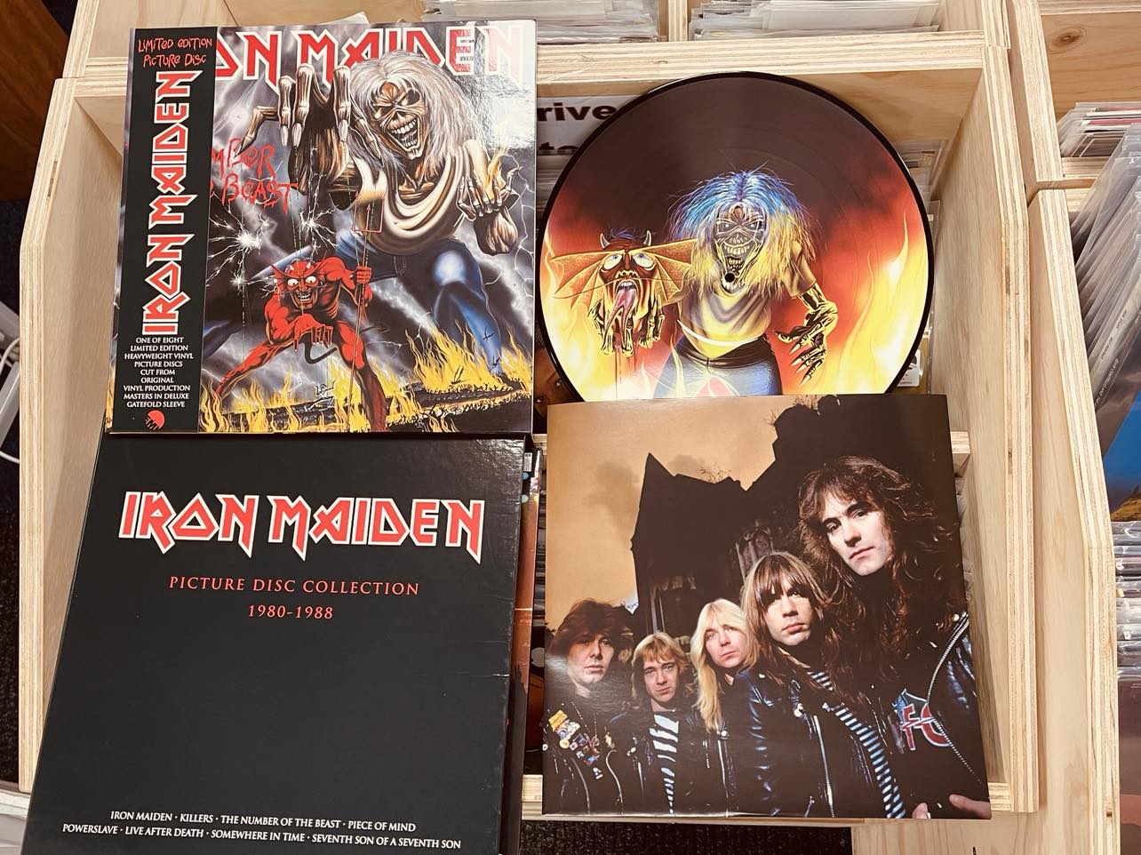Iron Maiden ‎Picture Disc Collection 1980-1988 - 9 x PICTURE DISC VINYL LP BOX SET
