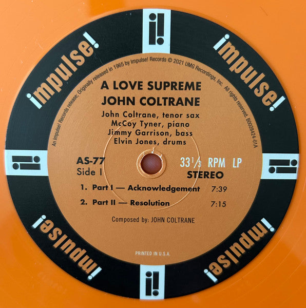 A Love Supreme (ORANGE VINYL) |   Retro Vinyl Club